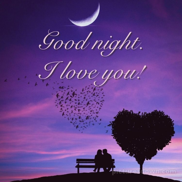 Good night image love picture heart free download