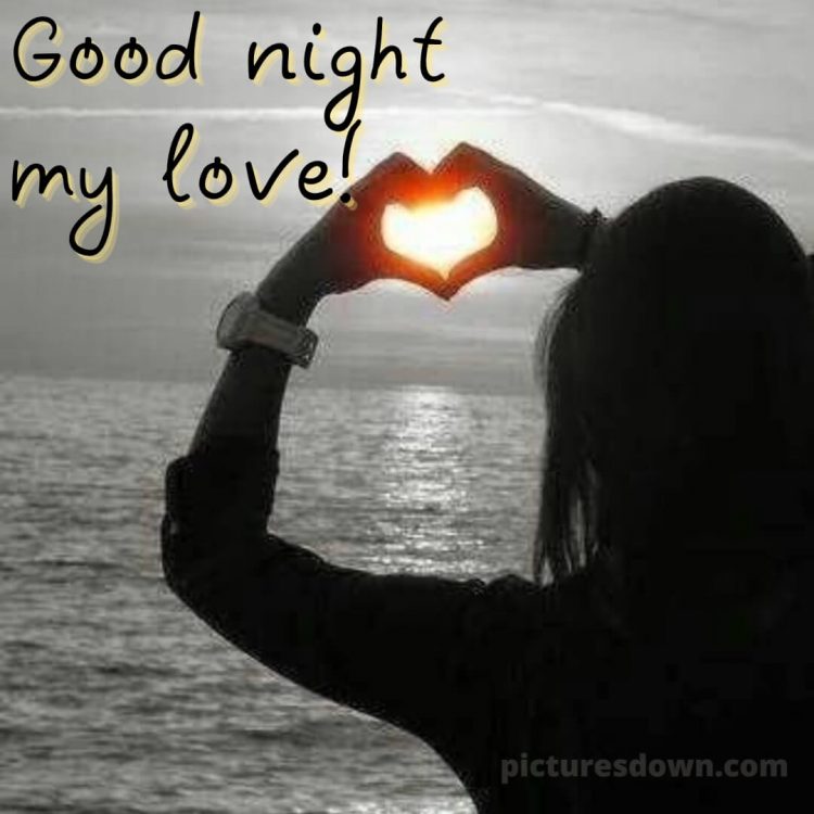 Good night image love picture girl free download