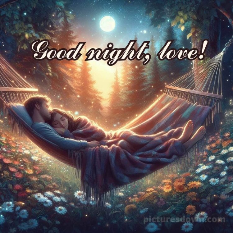 Good night image love picture hammock free download