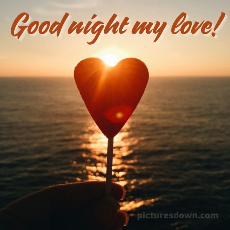Good night images love picture sea free download
