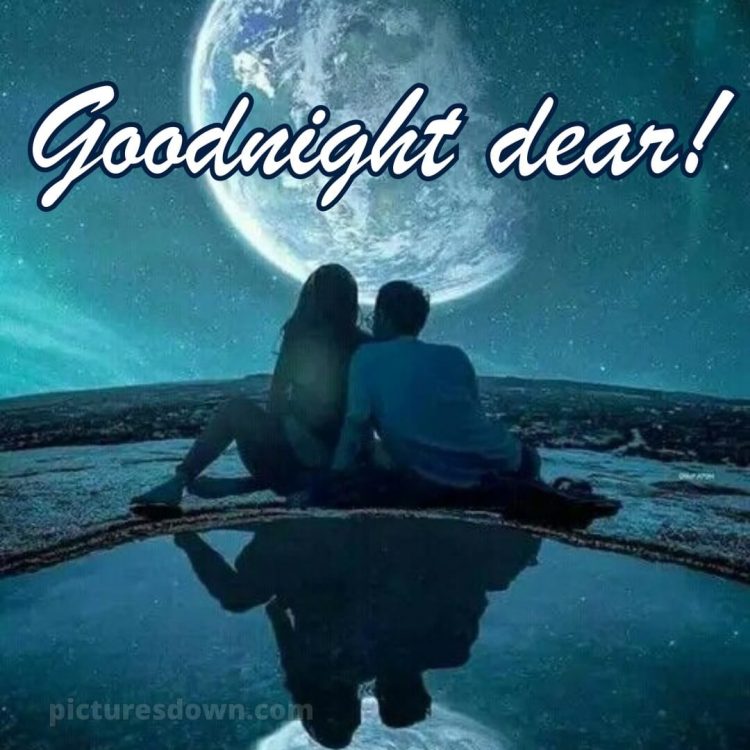 Good night images with love picture stars free download
