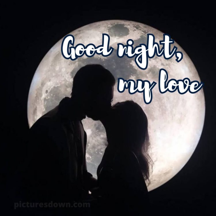 Good night love picture moon free download