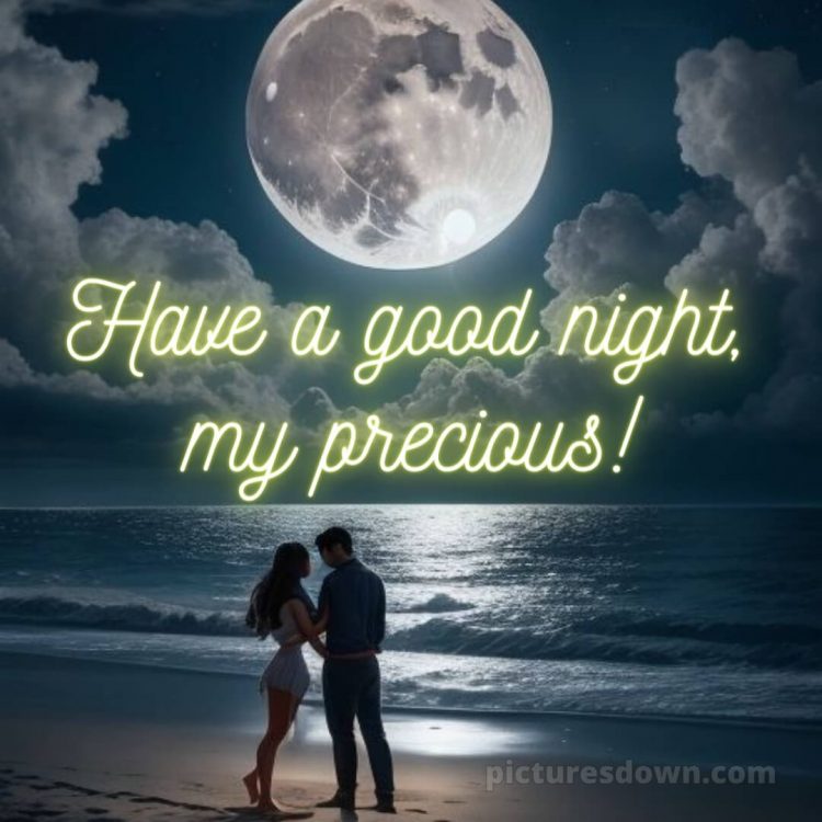 Good night love picture sea free download