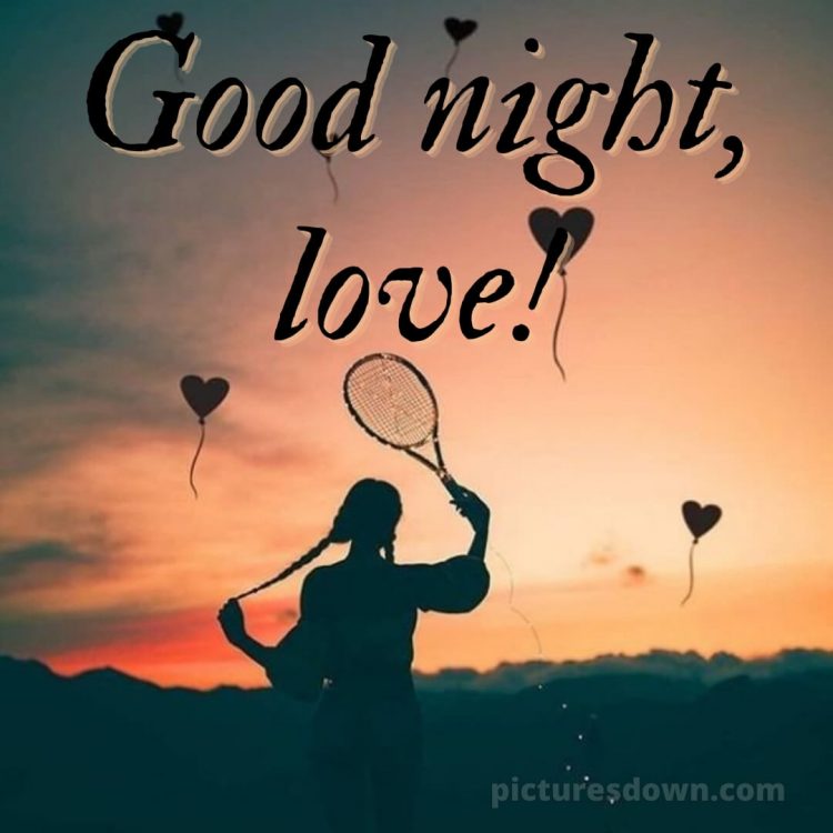 Good night love image picture sky free download