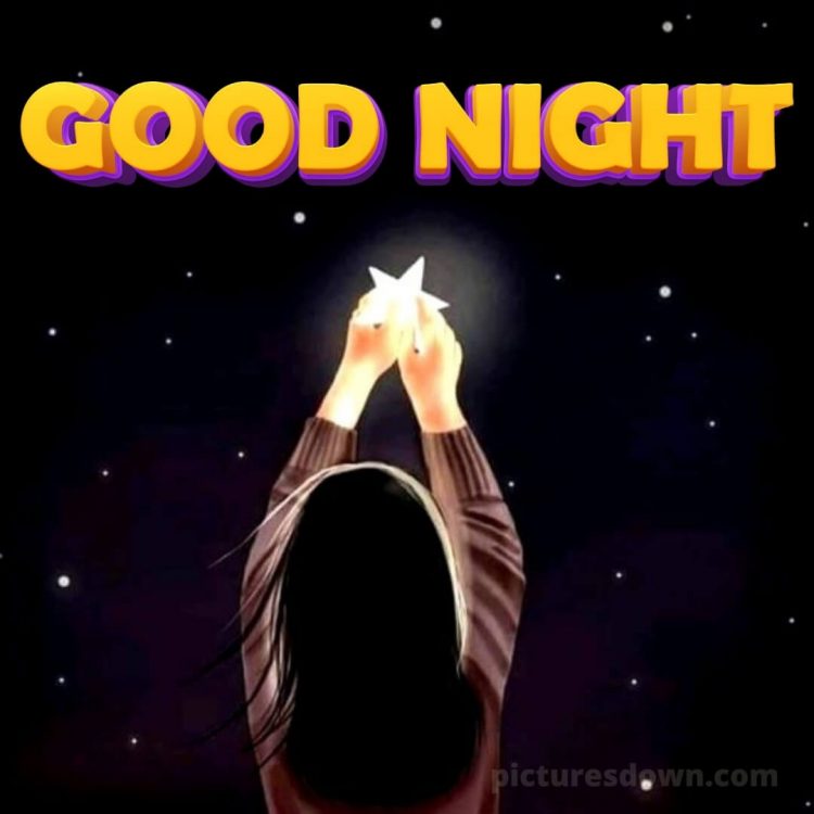 Good night love image picture star free download
