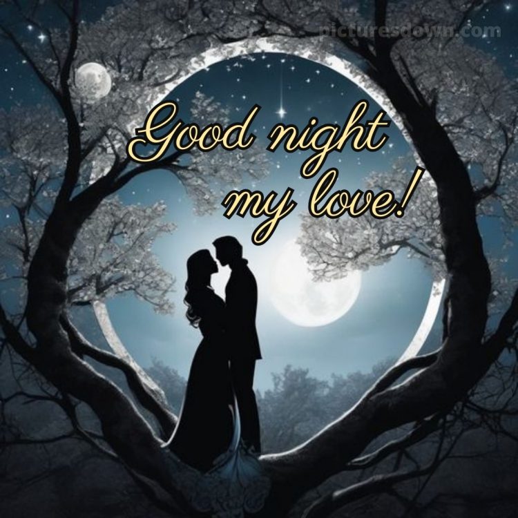 Good night love images picture wood free download