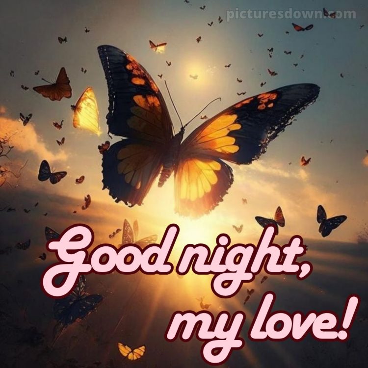 Good night love images picture sky free download