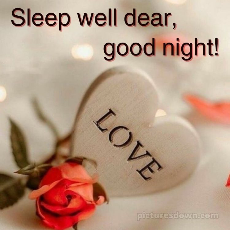 Good night love images for girlfriend picture rose free download