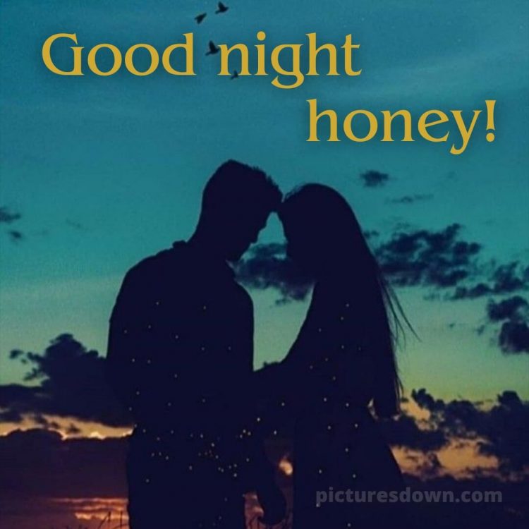 Good night love kiss picture sky free download