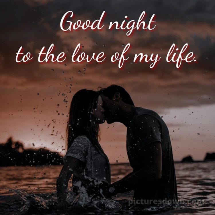 Good night love kiss picture splashes free download
