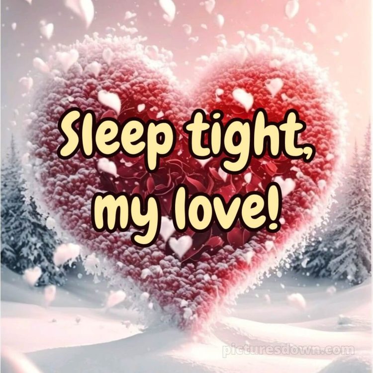 Good night love messages picture snow free download