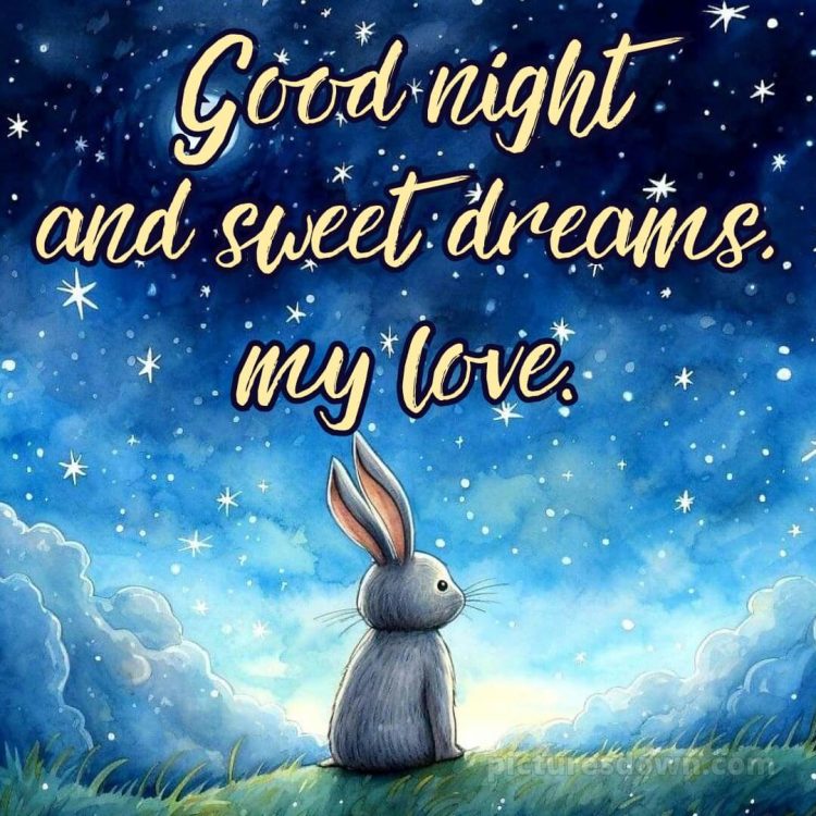 Good night love messages picture stars in the sky free download