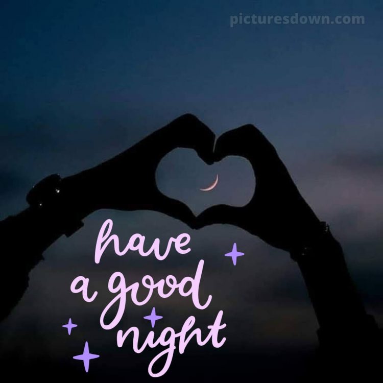 Good night love photo picture sky free download