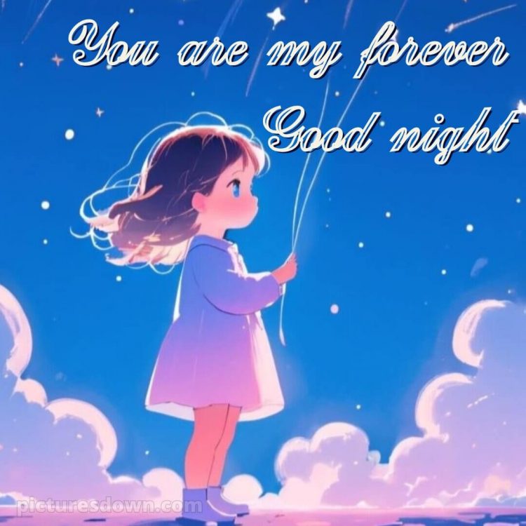 Good night message for love picture clouds free download
