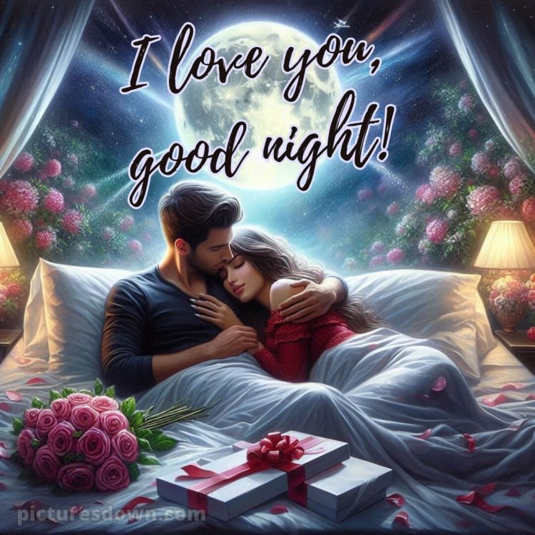 Good night message to my love picture lovers in bed free download
