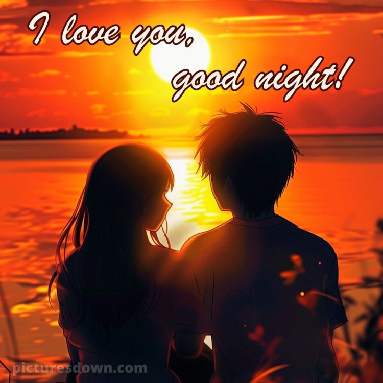 Good night message to my love picture beautiful sunset free download