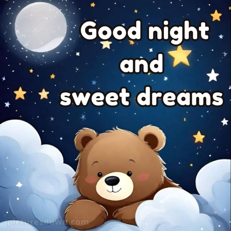 Good night msg for love picture teddy bear free download