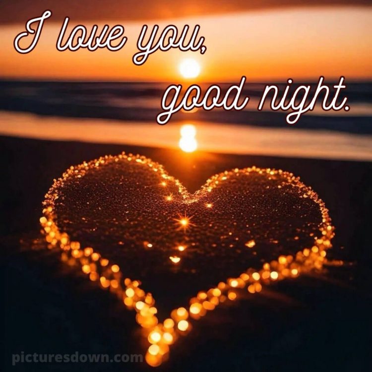 Good night msg for love picture heart free download