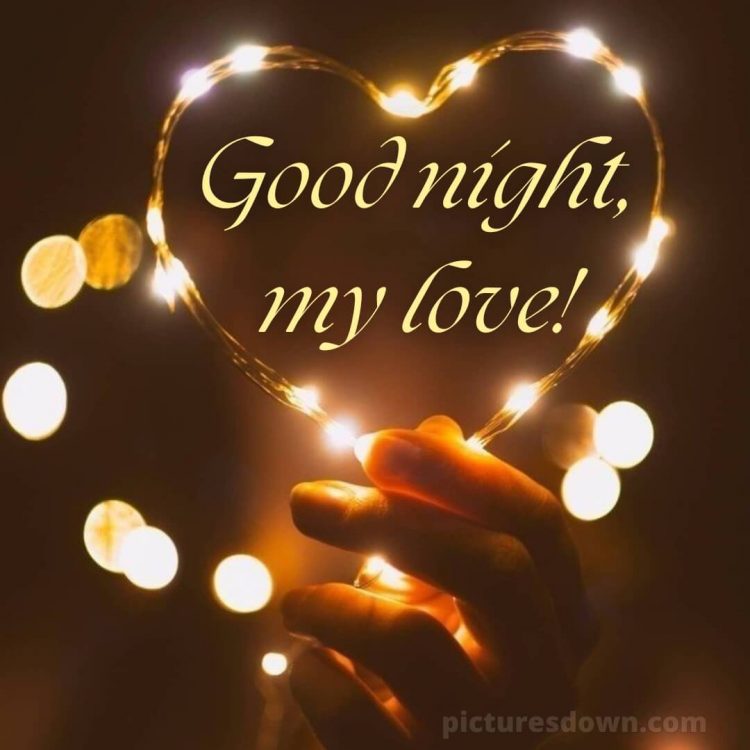 Good night my love images picture garland free download