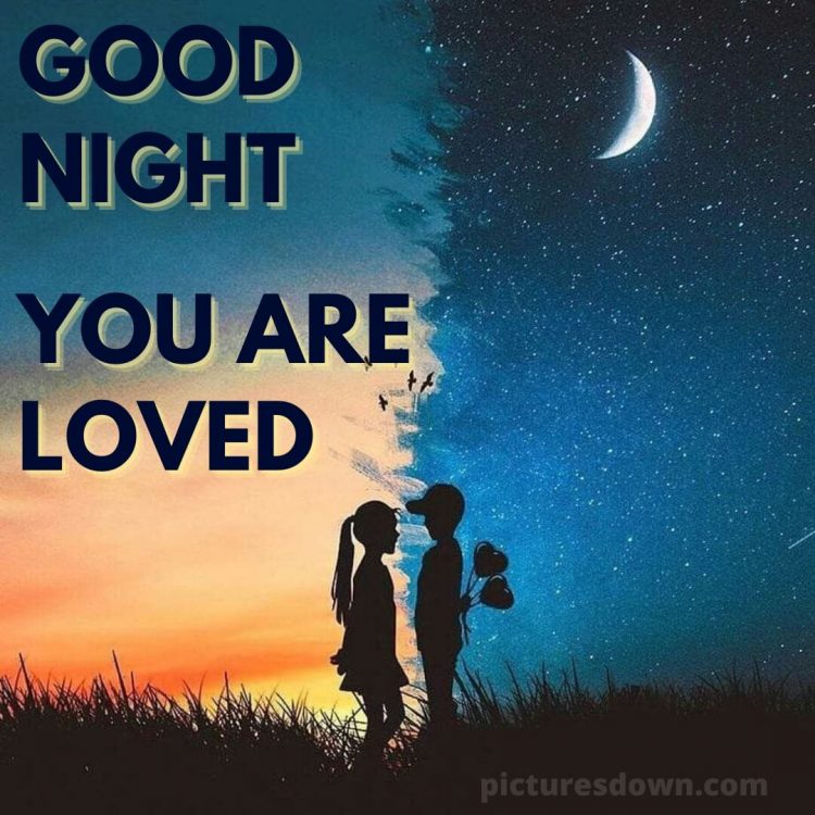 Good night my love images picture boy and girl free download