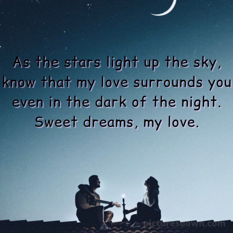 Good night quotes for love picture lovers on the roof free download