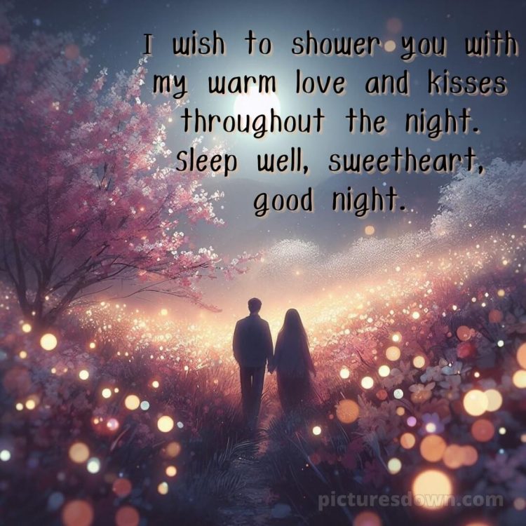 Good night quotes for love picture garden free download