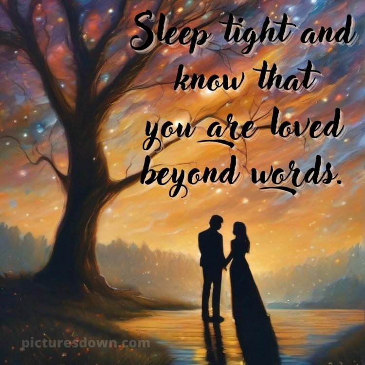 Good night quotes for love picture wood free download
