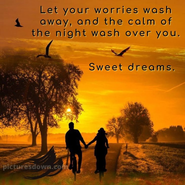 Good night quotes love picture sunset free download