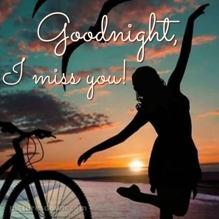 I love you good night picture girl and bicycle free download