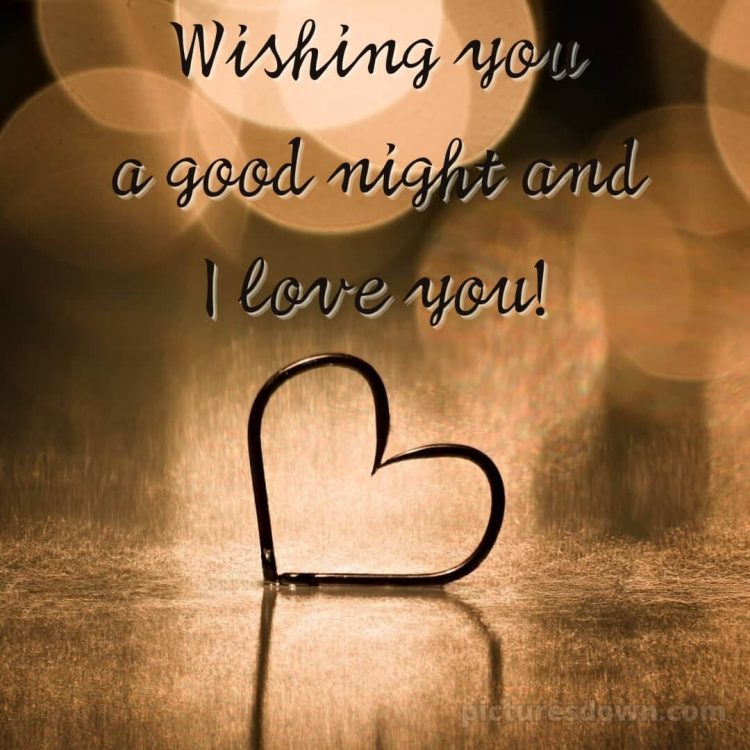 I love you good night picture heart free download
