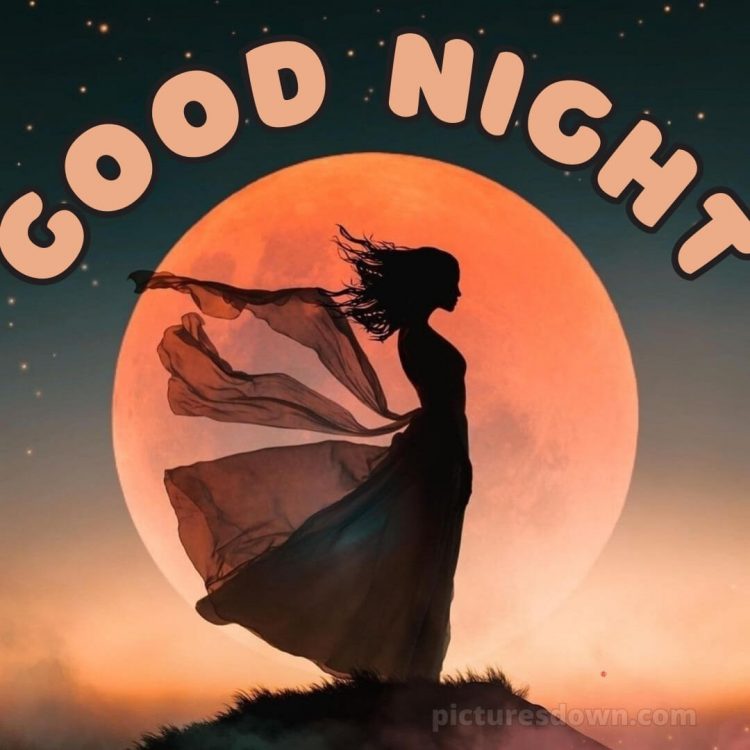 I love you good night picture silhouette free download