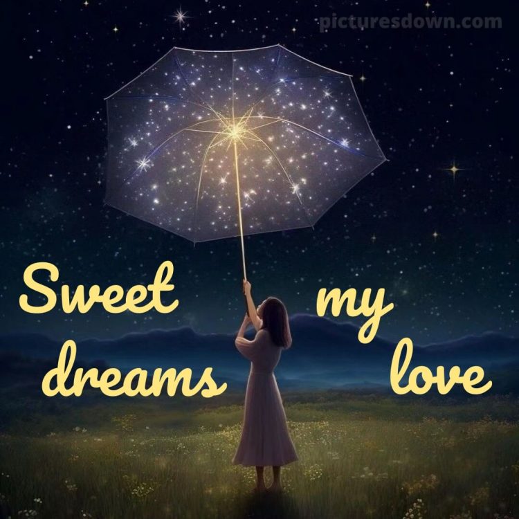 I love you good night picture umbrella free download