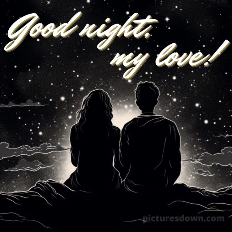 Love good night picture sky free download