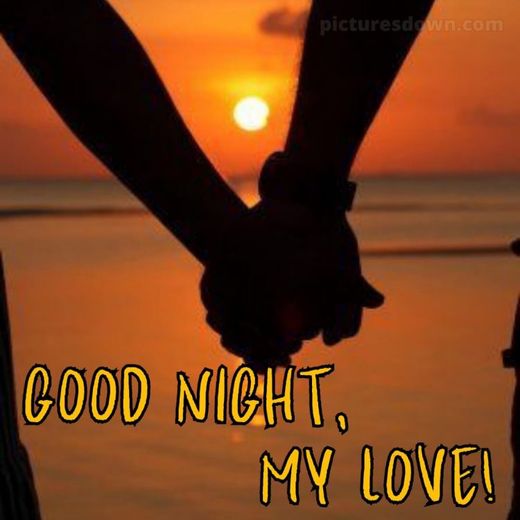 Love good night images picture hand in hand free download