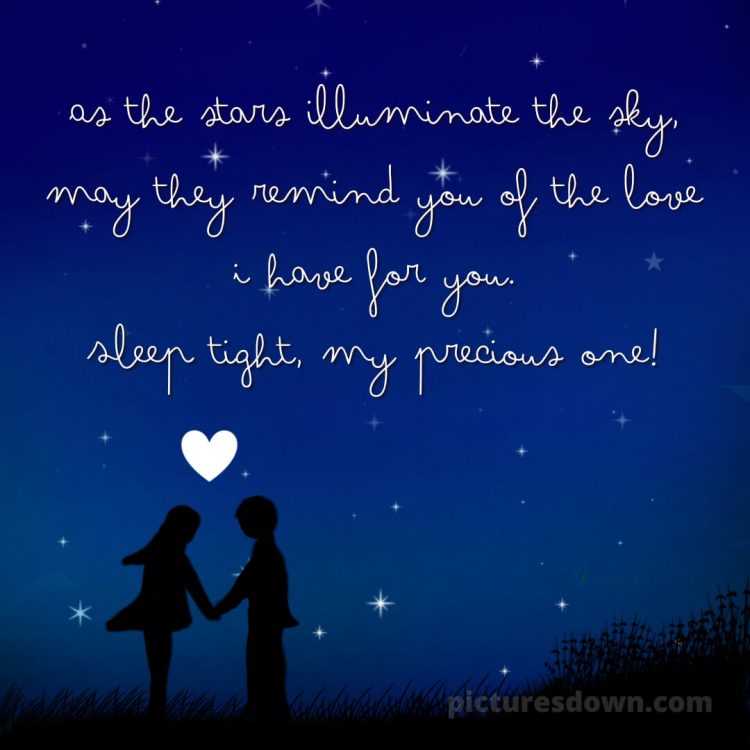 Love good night quotes picture boy and girl free download