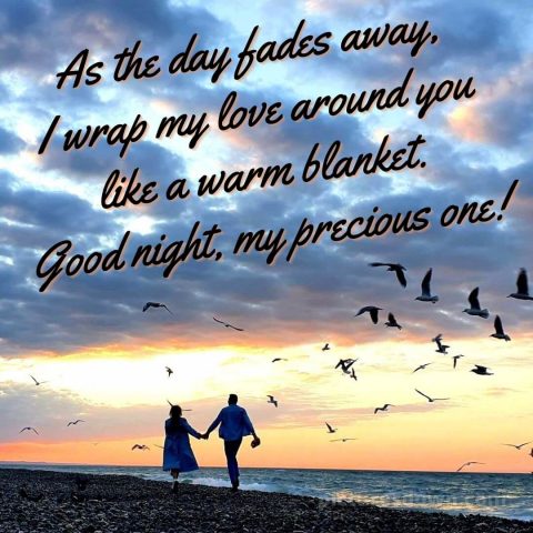 Love good night quotes picture beach free download