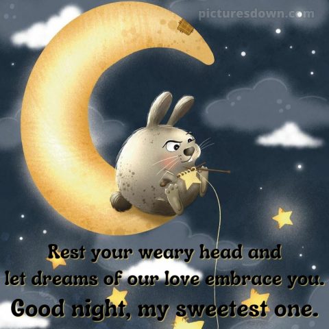 Love good night quotes picture bunny free download