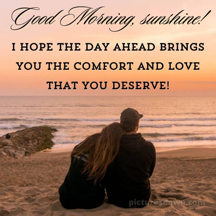 Romantic good morning images picture sea free download