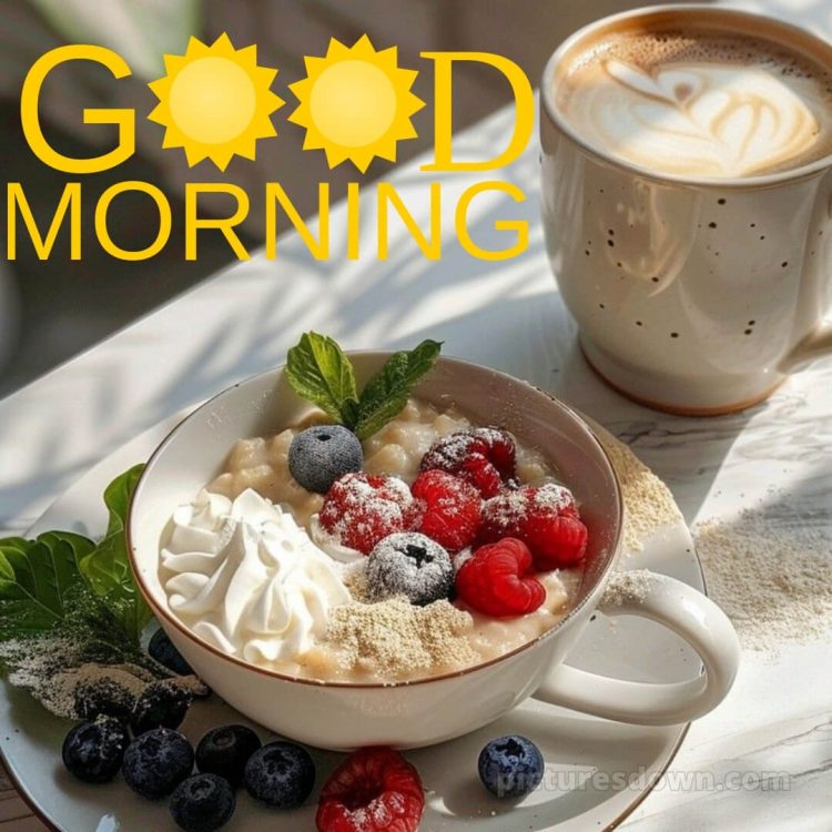Romantic good morning images picture berries free download
