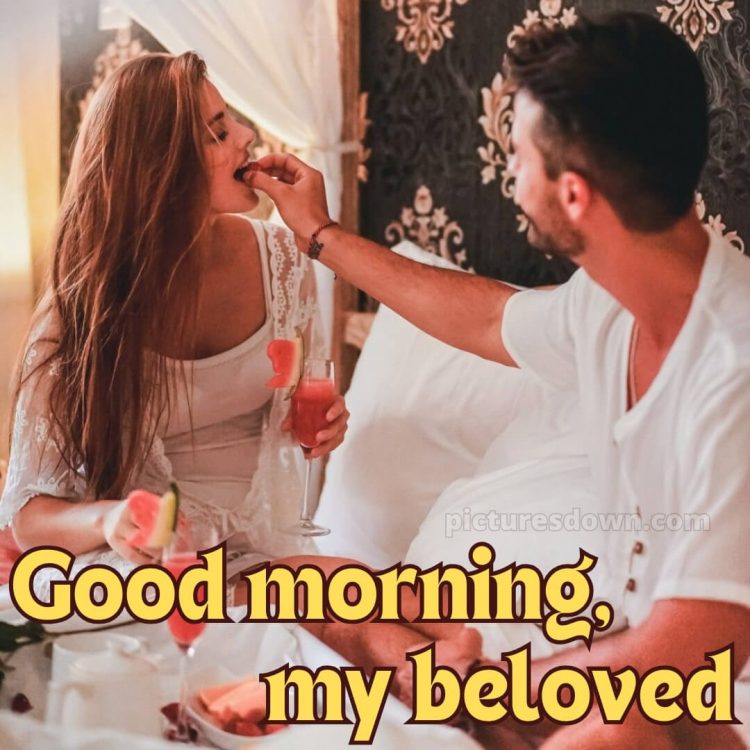 Romantic good morning images picture breakfast for two free download