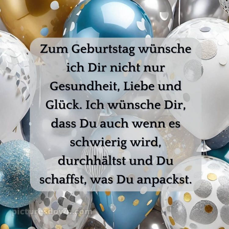 Alles gute zum geburtstag bilder bild blaue Luftballons kostenlos