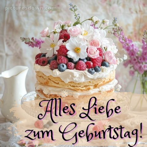 Alles gute zum geburtstag bilder bild Kuchen kostenlos
