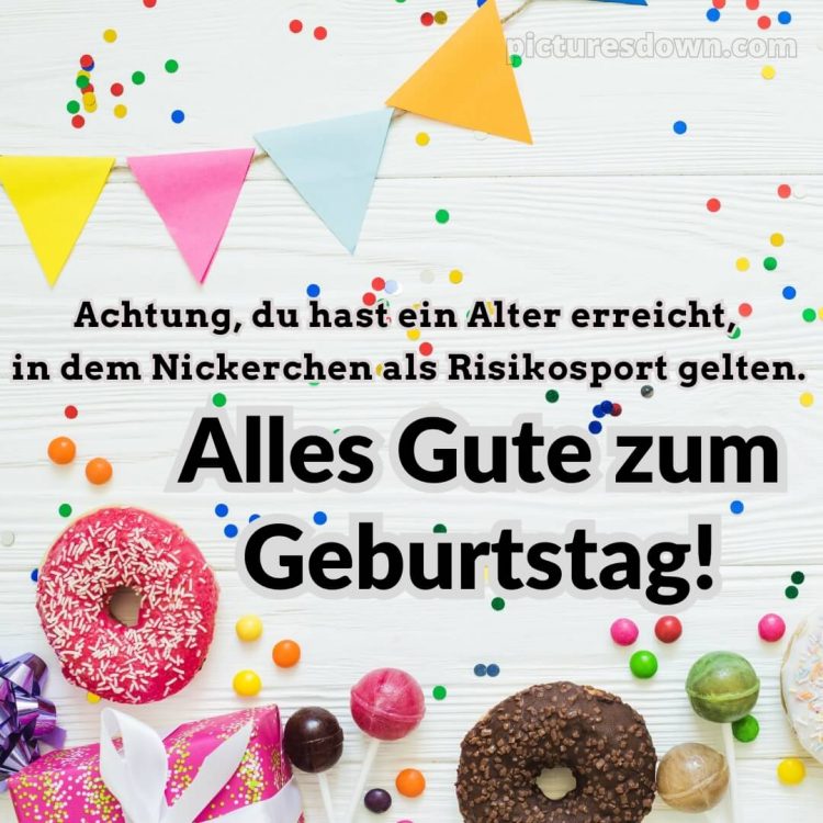 Alles gute zum geburtstag bilder lustig bild Donuts kostenlos