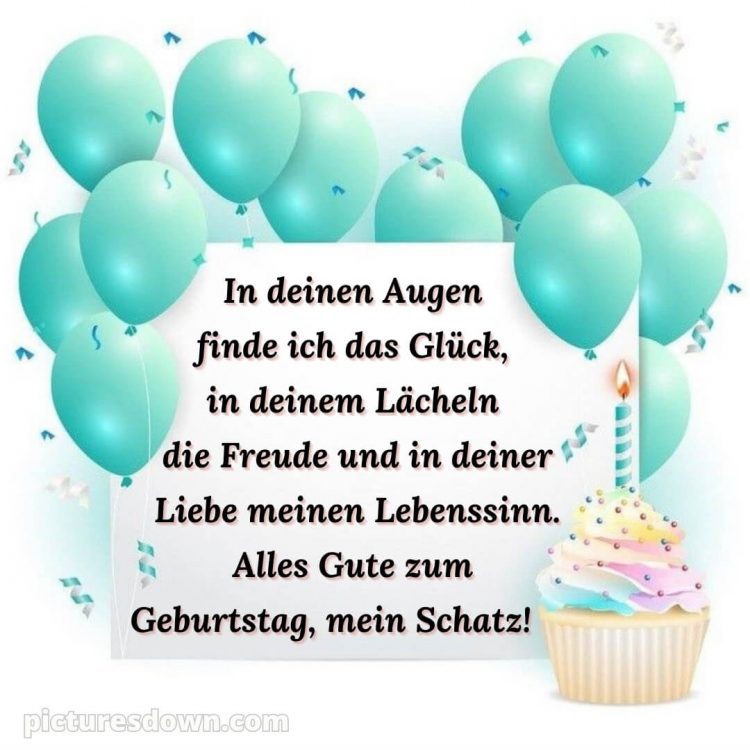 Alles gute zum geburtstag mein schatz bilder bild Luftballons kostenlos