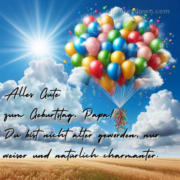 Alles gute zum geburtstag papa bilder bild Luftballons kostenlos