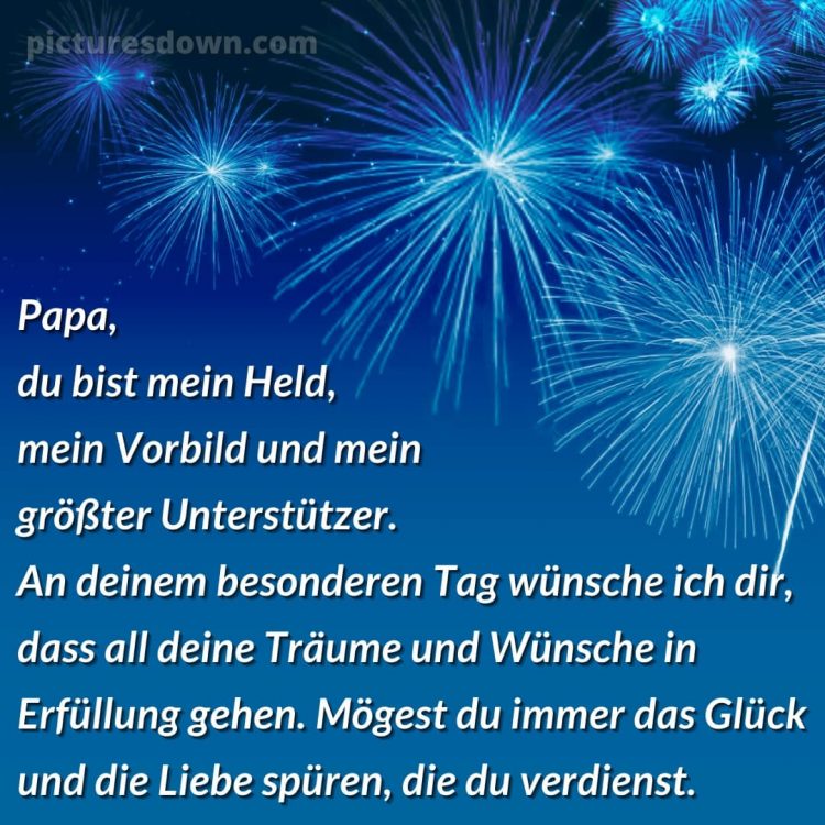 Alles gute zum geburtstag papa bilder bild Feuerwerk kostenlos