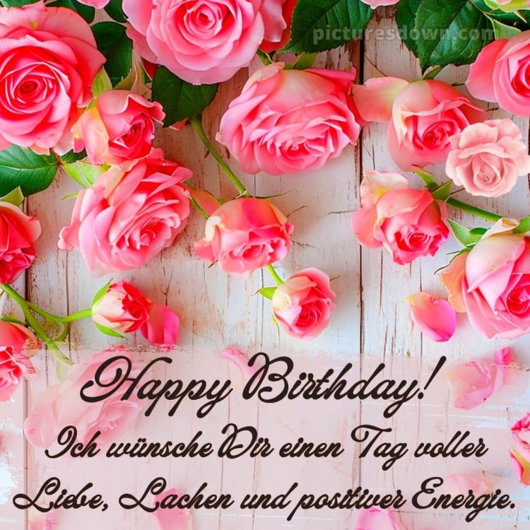 Bilder alles gute zum geburtstag bild Rosen kostenlos