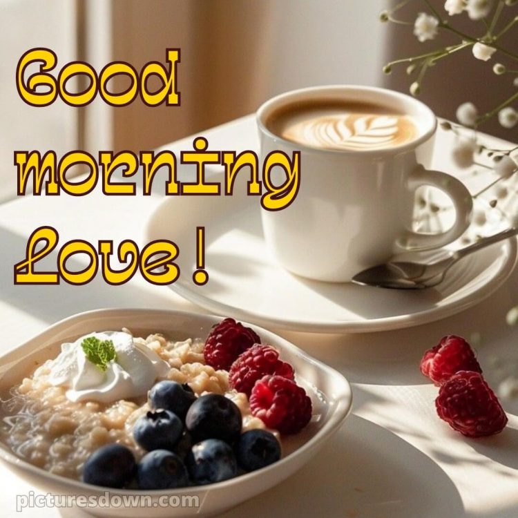 Good morning romantic quotes picture berries free download