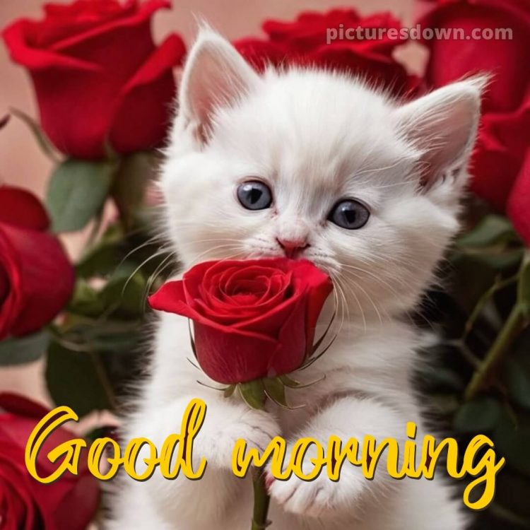 Good morning romantic rose picture red roses free download