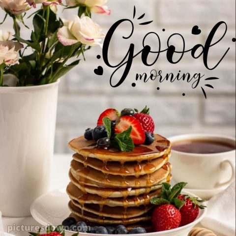 Love husband romantic good morning picture pancakes free download
